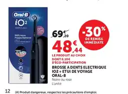 U Express ORAL-B Brosse a dents electrique 102+ etui de voyage offre