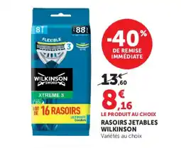 U Express WILKINSON Rasoirs jetables offre