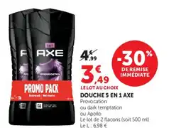 U Express AXE Douche 5 en 1 offre