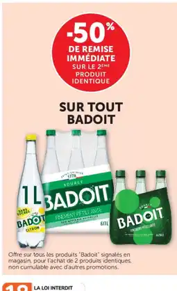 U Express BADOIT Sur tout offre