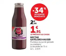 U Express GAYELORD HAUSER Nectar offre