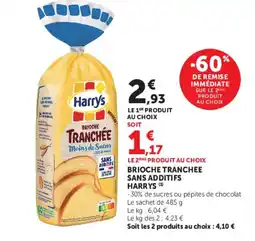 U Express HARRYS Brioche tranchee sans additifs offre