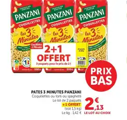 U Express PANZANI Pates 3 minutes offre