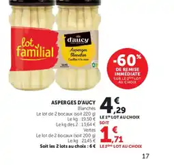 U Express D'AUCY Asperges offre