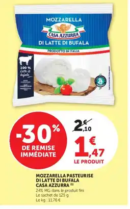 U Express CASA AZZURRA Mozzarella pasteurise offre