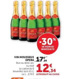 U Express OPERA Vin mousseux offre