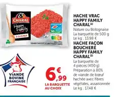 U Express CHARAL Hache vrac happy family offre