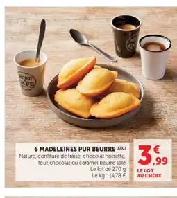 U Express 6 madeleines pur beurre offre