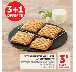 U Express 3 tartelettes grillees offre