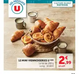 U Express U 12 mini viennoiseries offre