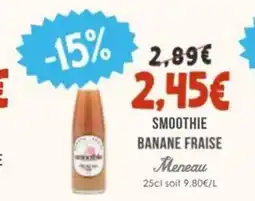 Naturalia MENEAU Smoothie banane fraise offre