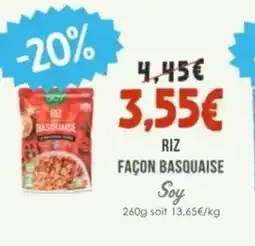 Naturalia SOY Riz façon basquaise offre