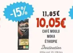 Naturalia DESTINATION Café moulu moka éthiopie offre