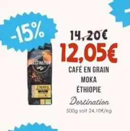 Naturalia DESTINATION Café en grain moka éthiopie offre
