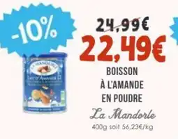 Naturalia LA MANDORLE Boisson à l'amande en poudre offre