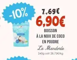 Naturalia LA MANDORLE Boisson à la noix de coco en poudre offre