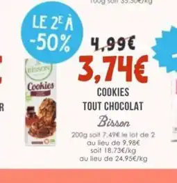 Naturalia BISSON Cookies tout chocolat offre