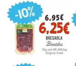 Naturalia BIOETIKA Bresaola offre