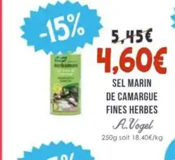 Naturalia A VOGEL Sel marin de camargue fines herbes offre