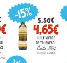Naturalia ÉMILE NOËL Huile vierge de tournesol offre