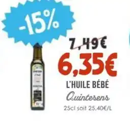 Naturalia QUINTESENS L'huile bébé offre