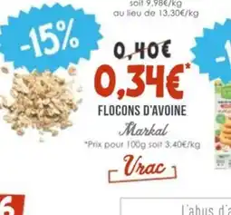 Naturalia MARKAL Flocons d'avoine offre