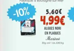 Naturalia MARINOË Algues nori en plaques offre