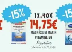 Naturalia SUPERDIET Magnesium marin vitamine b6 offre