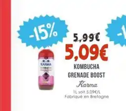 Naturalia KARMA Kombucha grenade boost offre