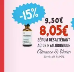 Naturalia CLÉMENCE & VIVIEN Sérum désaltérant acide hyaluronique offre