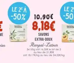 Naturalia RAMPAL-LATOUR Savons extra-doux offre