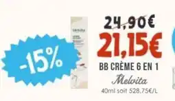 Naturalia MELVITA Bb crème 6 en 1 offre