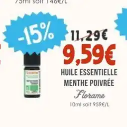 Naturalia FLORAME Huile essentielle menthe poivrée offre