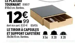 Centrakor Le tiroir à capsules et support cafetière offre