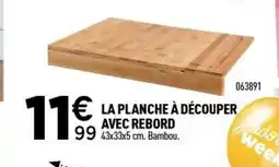 Centrakor La planche à découper avec rebord offre