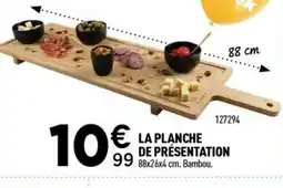 Centrakor La planche de présentation offre