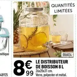 Centrakor Le distributeur de boisson offre