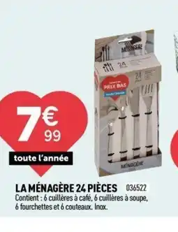 Centrakor La ménagère 24 pièces offre