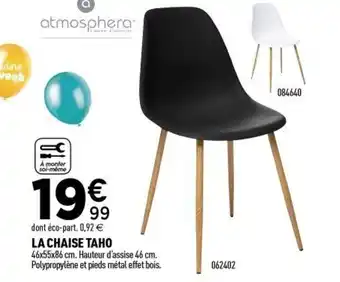 Centrakor La chaise taho offre