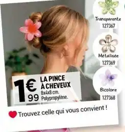 Centrakor La pince à cheveux offre