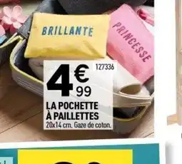 Centrakor La pochette à paillettes offre