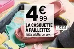Centrakor La casquette à paillettes offre