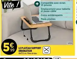 Centrakor Le plateau support ordinateur offre