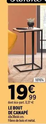 Centrakor Le bout de canapé offre