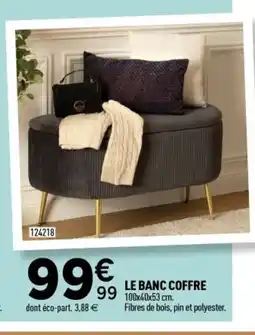 Centrakor Le banc coffre offre
