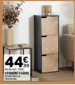 Centrakor L'étagère 3 cases offre