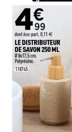 Centrakor Le distributeur de savon offre