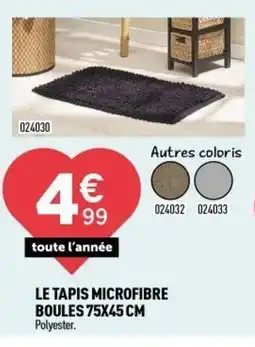 Centrakor Le tapis microfibre boules offre