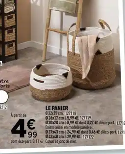 Centrakor Le panier offre