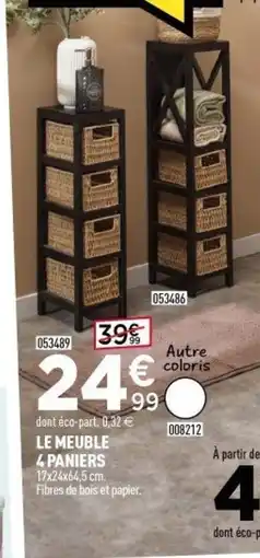 Centrakor Le meuble 4 paniers offre